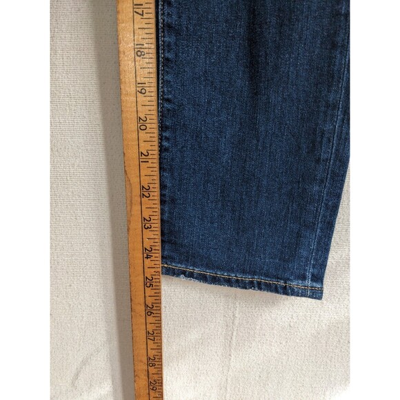 PAIGE Demin Jeans Jimmy Jimmy Low Rise Straight Cropped 90's Distressed Size 25 - Picture 14 of 14